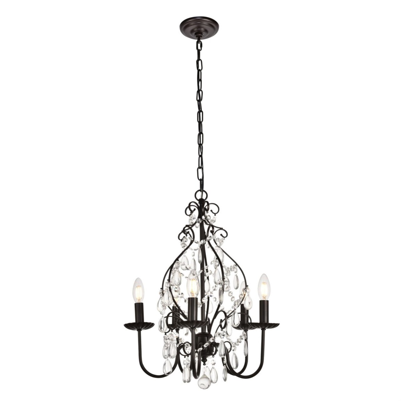 BLAISE Collection Pendant D17 H23 Lt:5 Oil rubbed bronze Finish